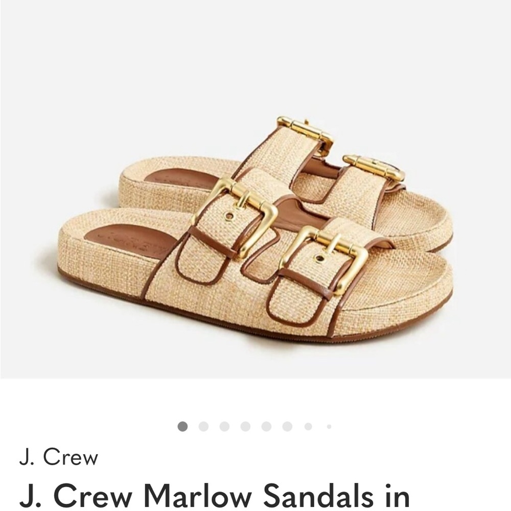 J. Crew Kids Sandals with Tan and Gold Accents